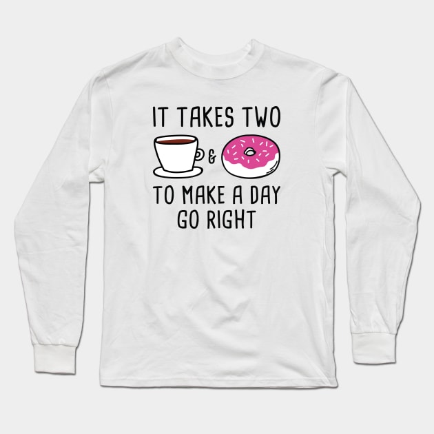 It Takes Two Long Sleeve T-Shirt by LuckyFoxDesigns